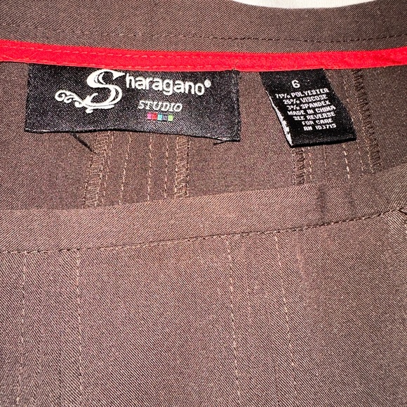 Chocolate Brown Flared Midi Skirt Preppy Academia Women's, 6 - Picture 4 of 4